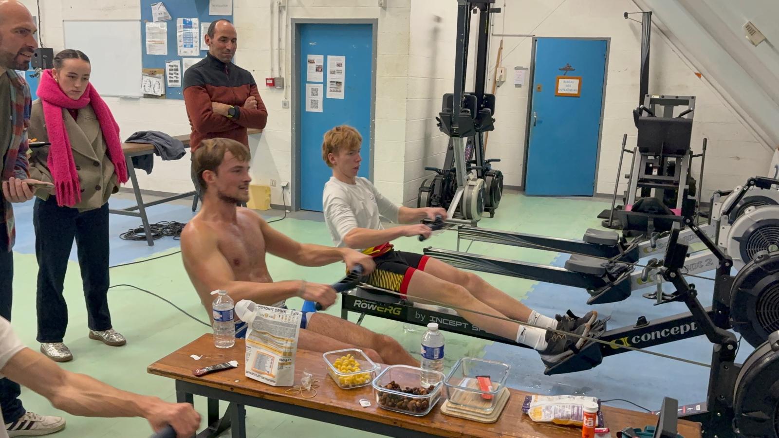Etwann Le Trocquer établit un record de France sur 100 km en aviron indoor